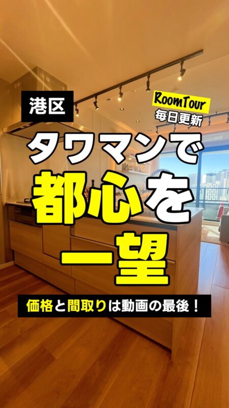 品川　53.01㎡ 1SLDK 13,480万円（オープンクローゼット、間接照明、新耐震基準マンション、タワマン）